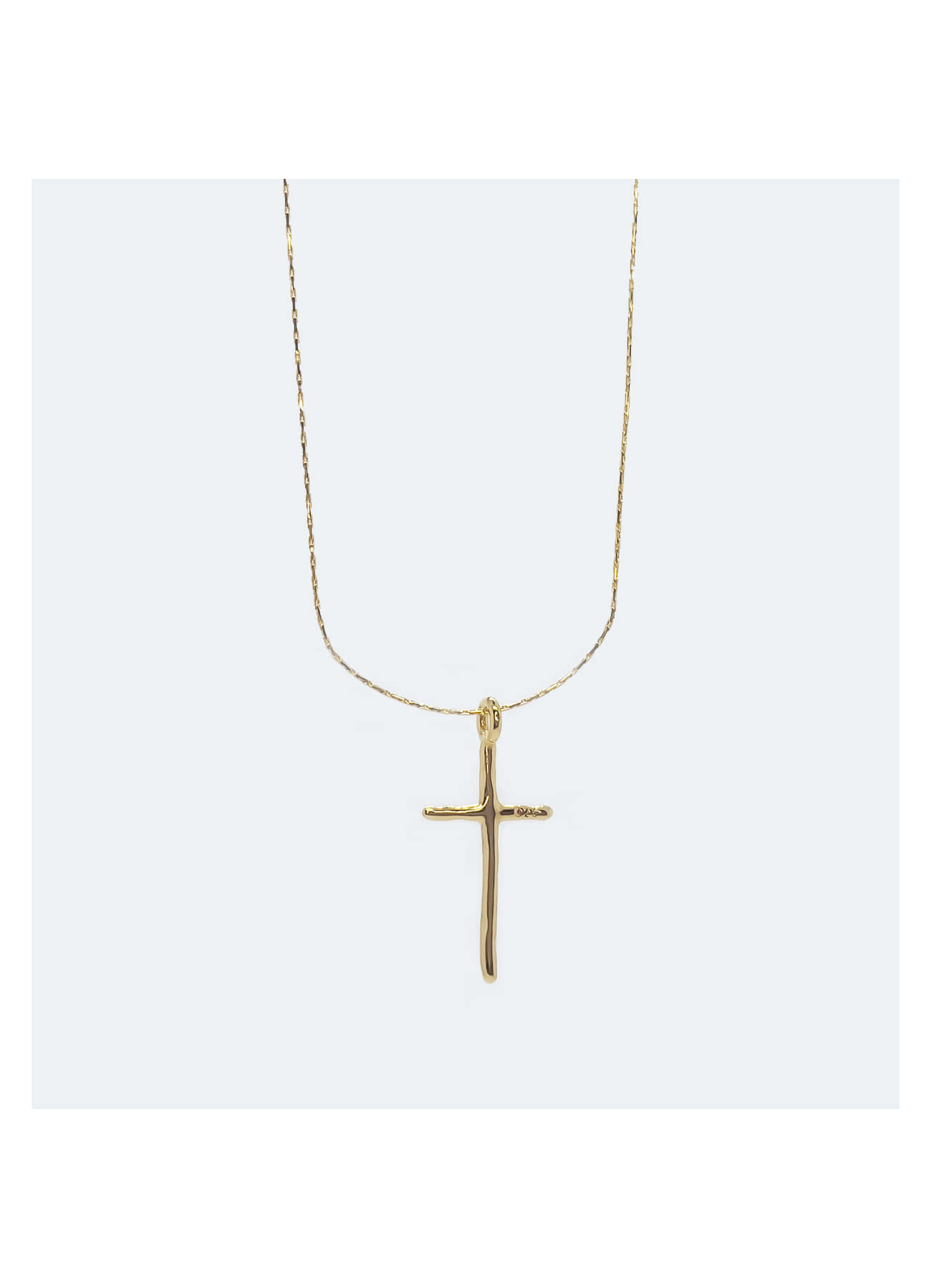 06n -hammered cross 십자가 네클리스