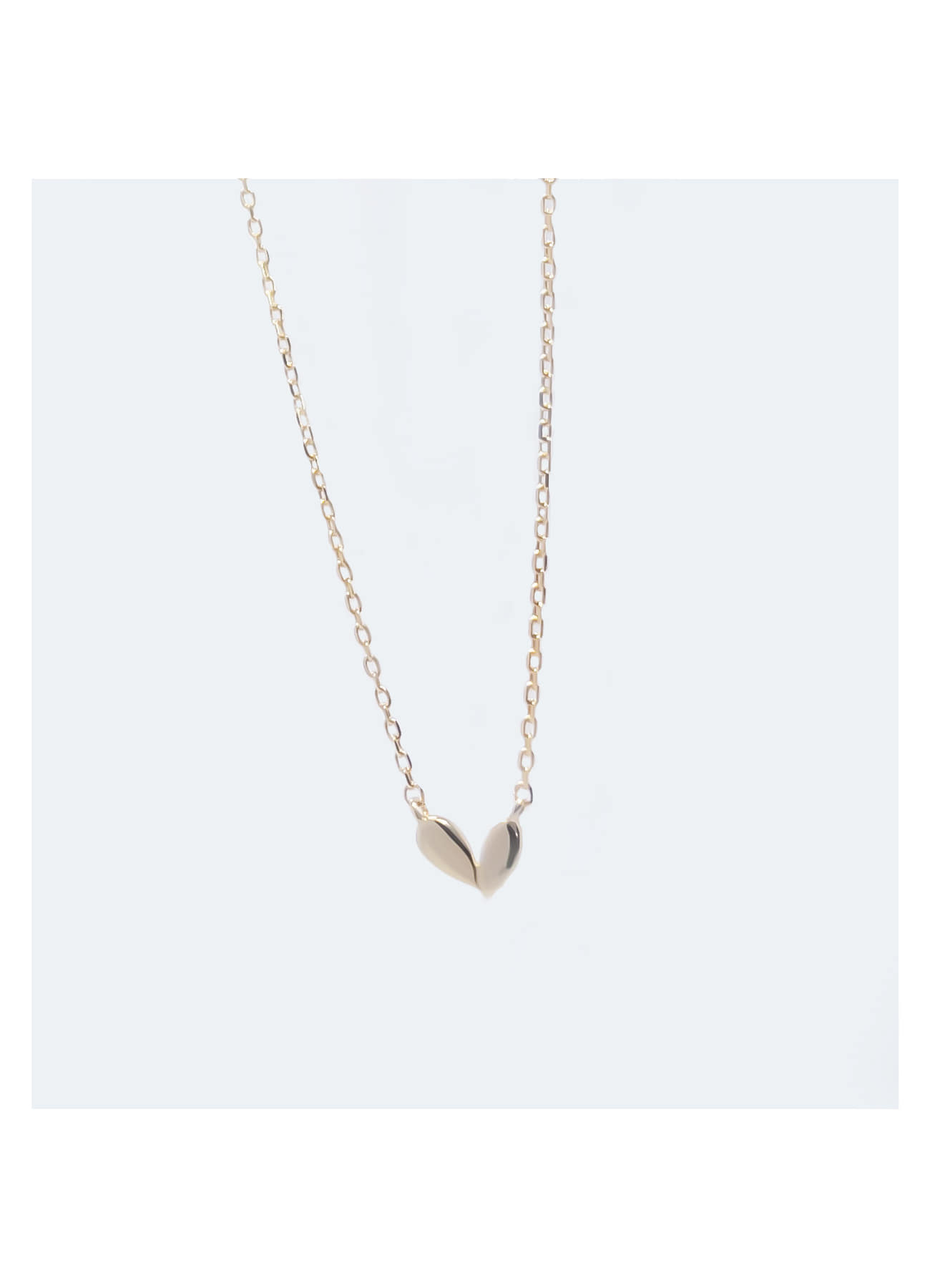 06n -leaf heart necklace 나뭇잎 하트 네클리스